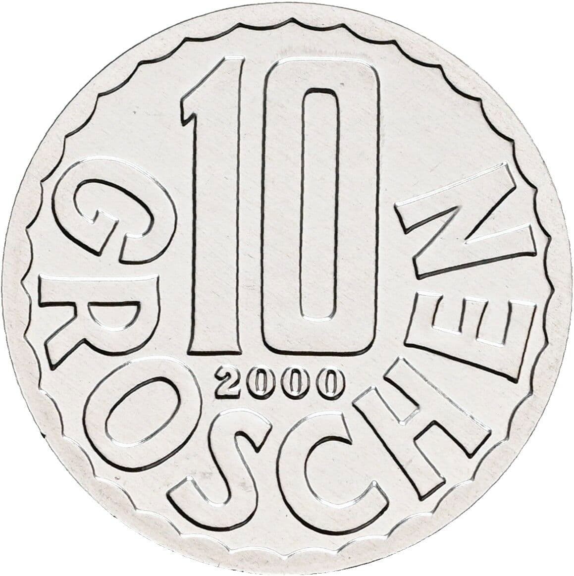 10 Groschen 2000 – Vorderseite