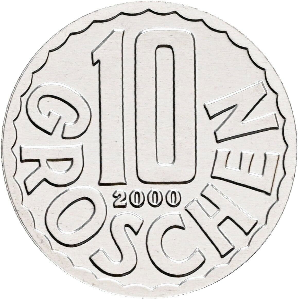 10 Groschen 2000 – Vorderseite