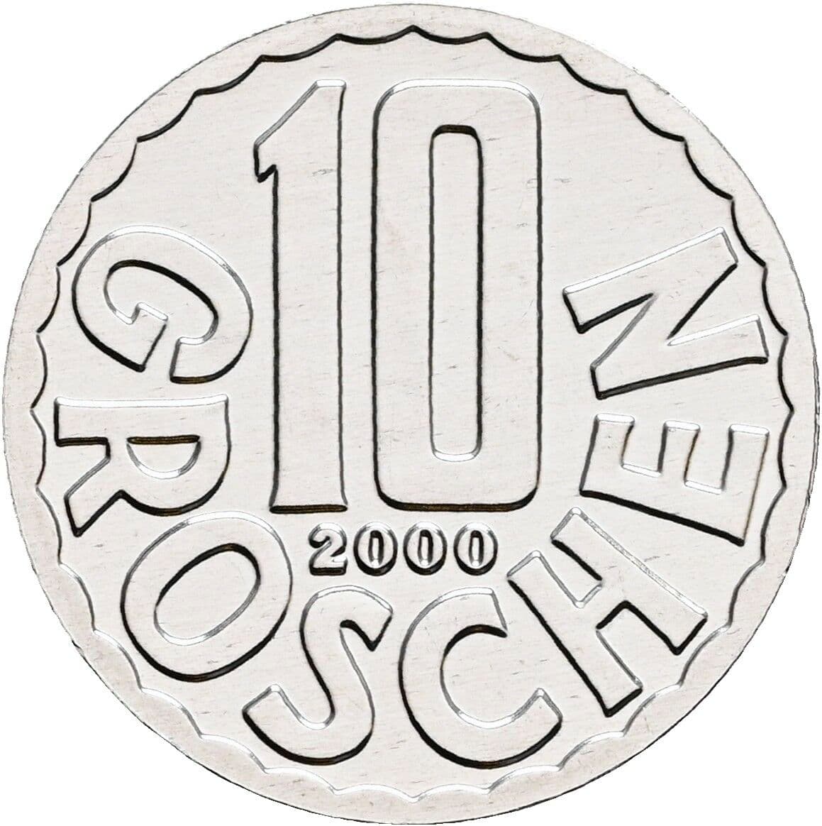 10 Groschen 2000 – Vorderseite