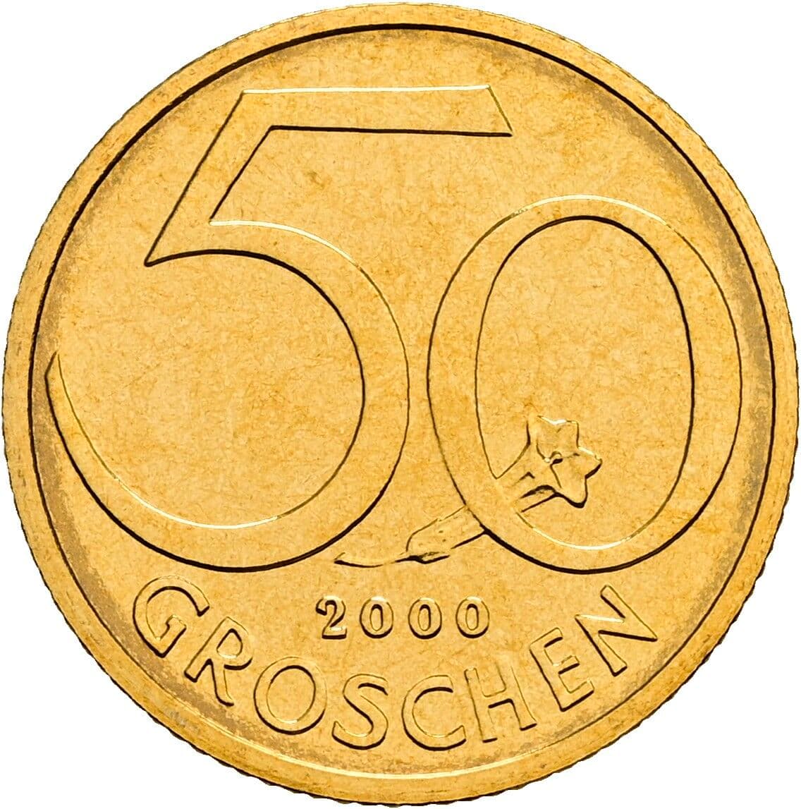 50 Groschen 2000 – Vorderseite
