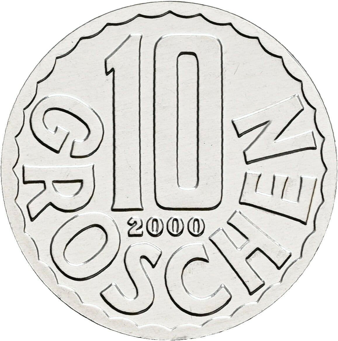 10 Groschen 2000 – Vorderseite
