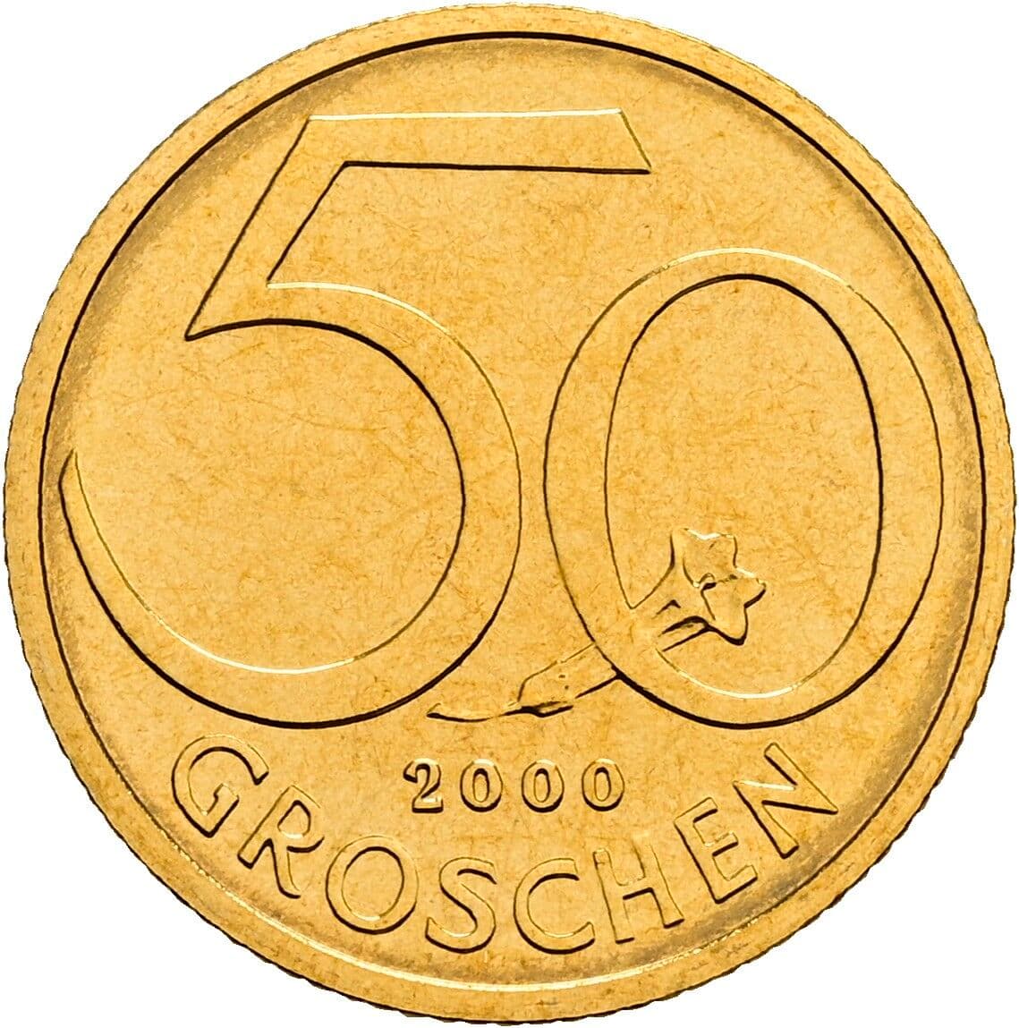 50 Groschen 2000 – Vorderseite
