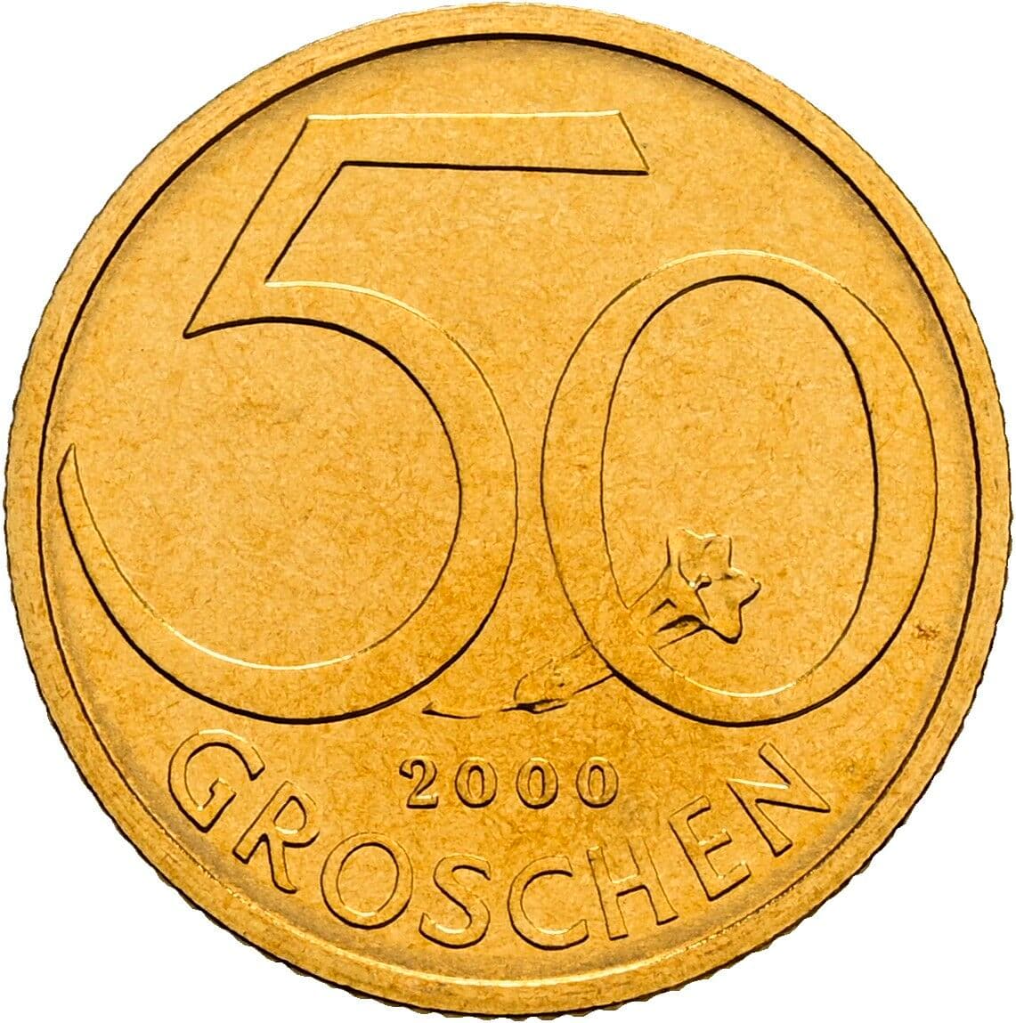 50 Groschen 2000 – Vorderseite