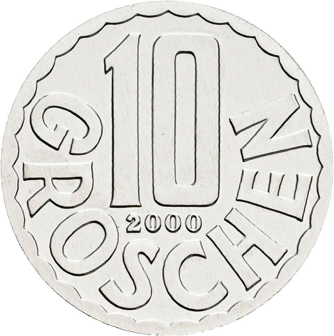 10 Groschen 2000 – Vorderseite