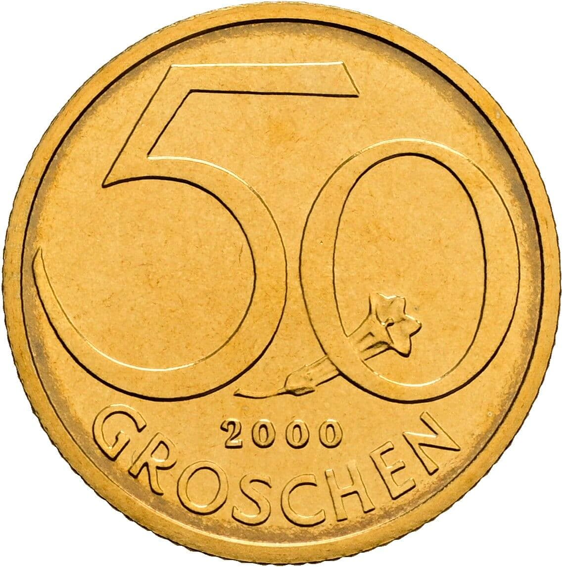 50 Groschen 2000 – Vorderseite