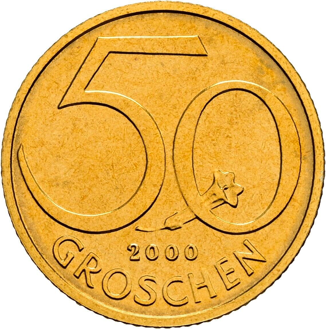 50 Groschen 2000 – Vorderseite