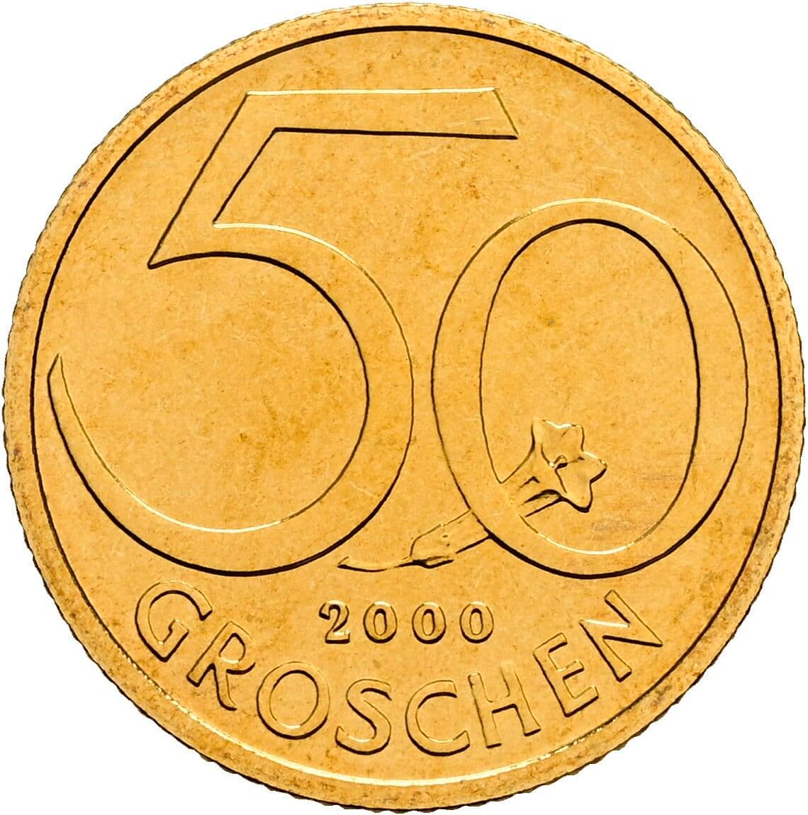 50 Groschen 2000 – Vorderseite