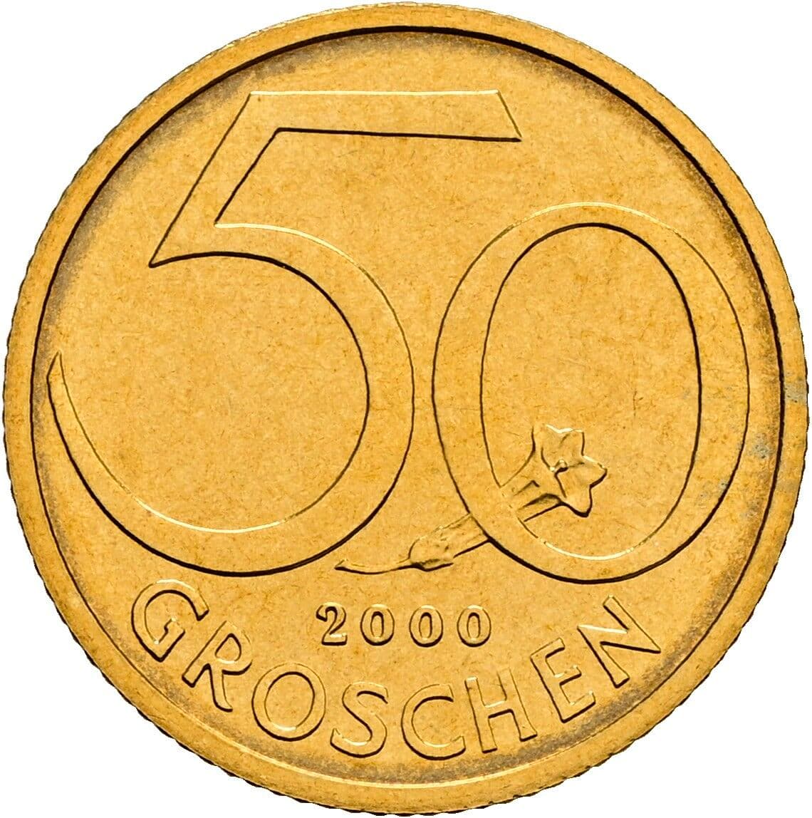50 Groschen 2000 – Vorderseite