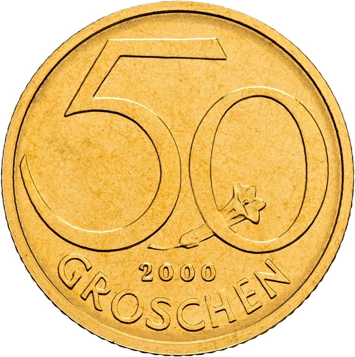 50 Groschen 2000 – Vorderseite