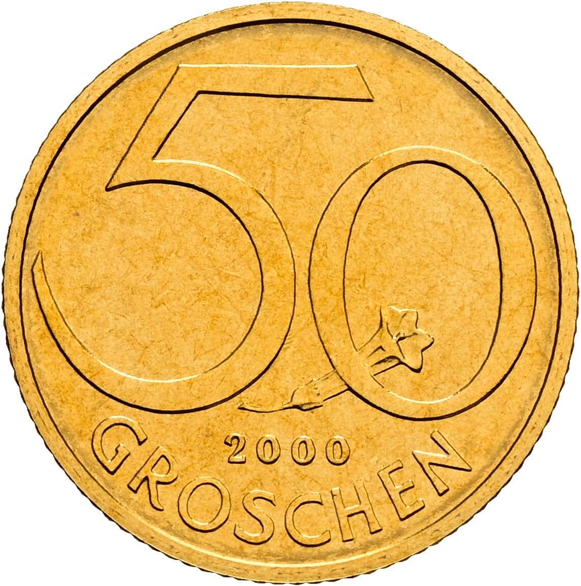 50 Groschen 2000 – Vorderseite