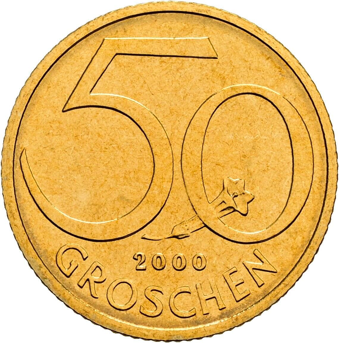 50 Groschen 2000 – Vorderseite
