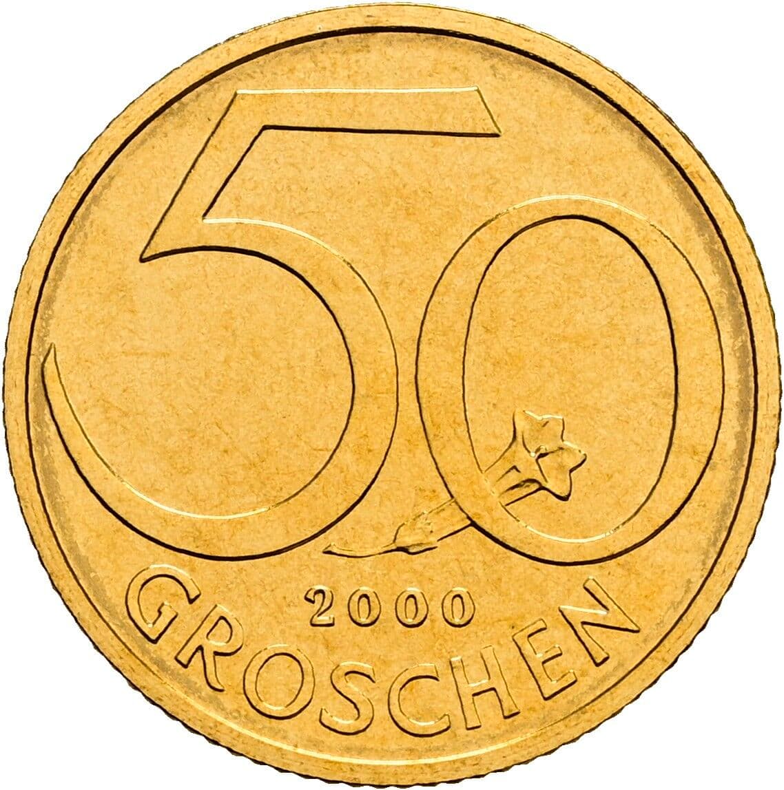 50 Groschen 2000 – Vorderseite