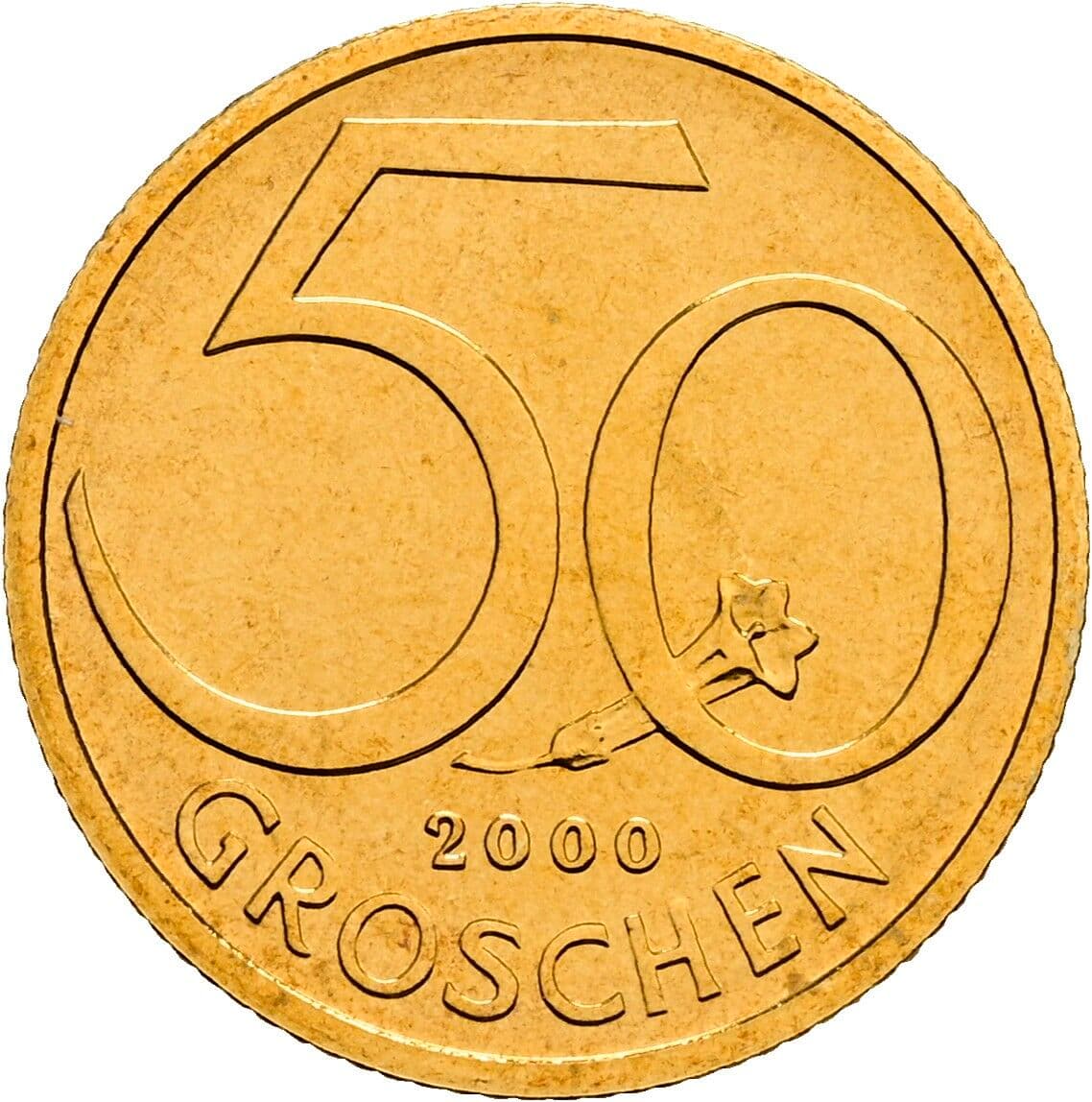 50 Groschen 2000 – Vorderseite
