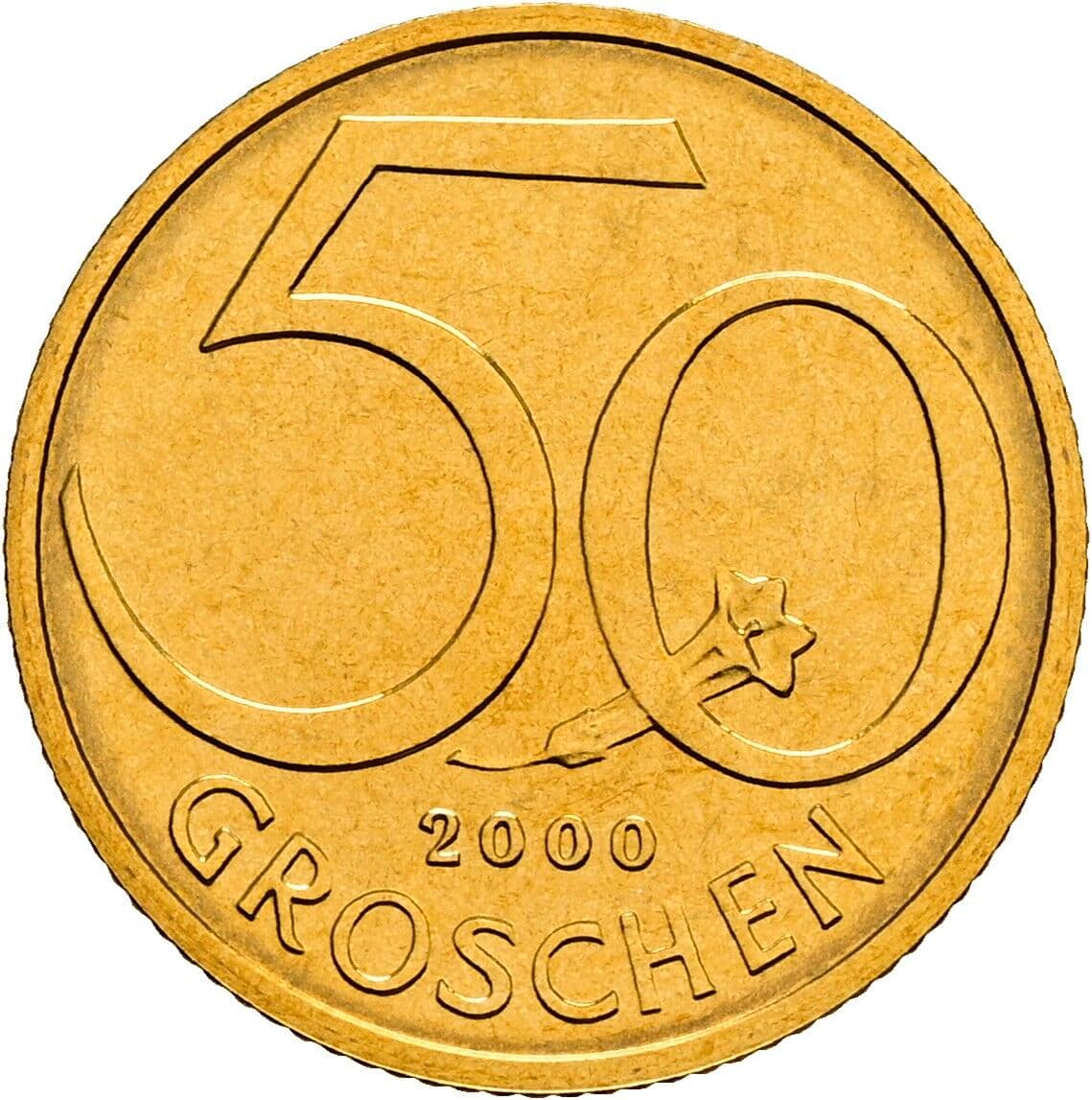 50 Groschen 2000 – Vorderseite