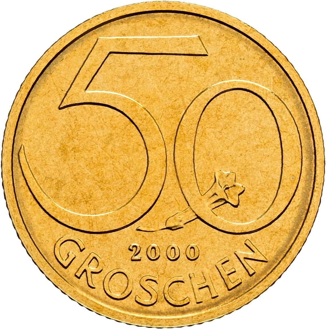 50 Groschen 2000 – Vorderseite