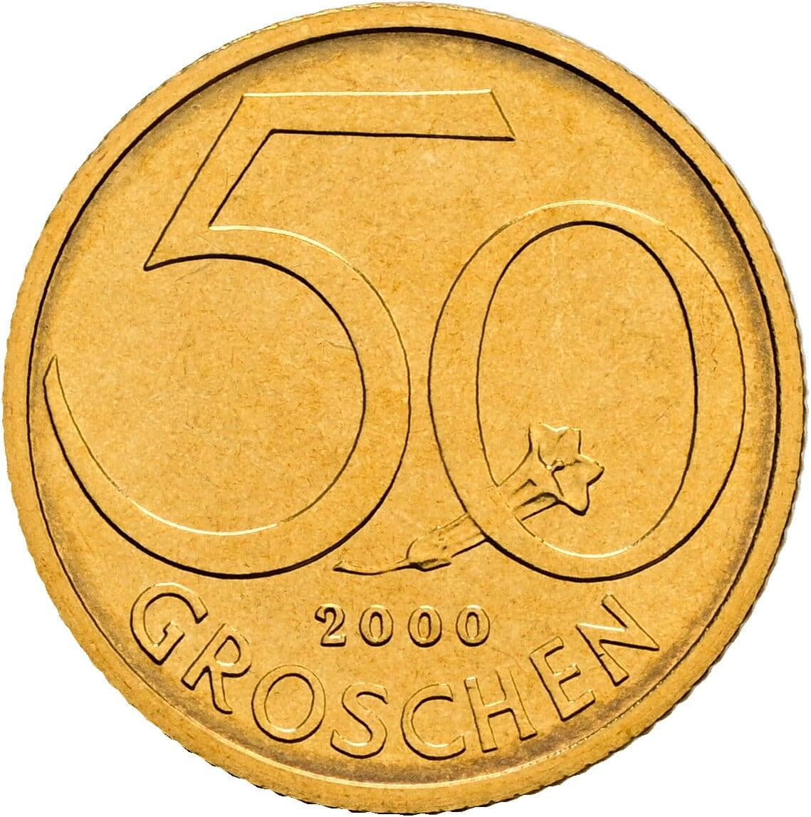 50 Groschen 2000 – Vorderseite
