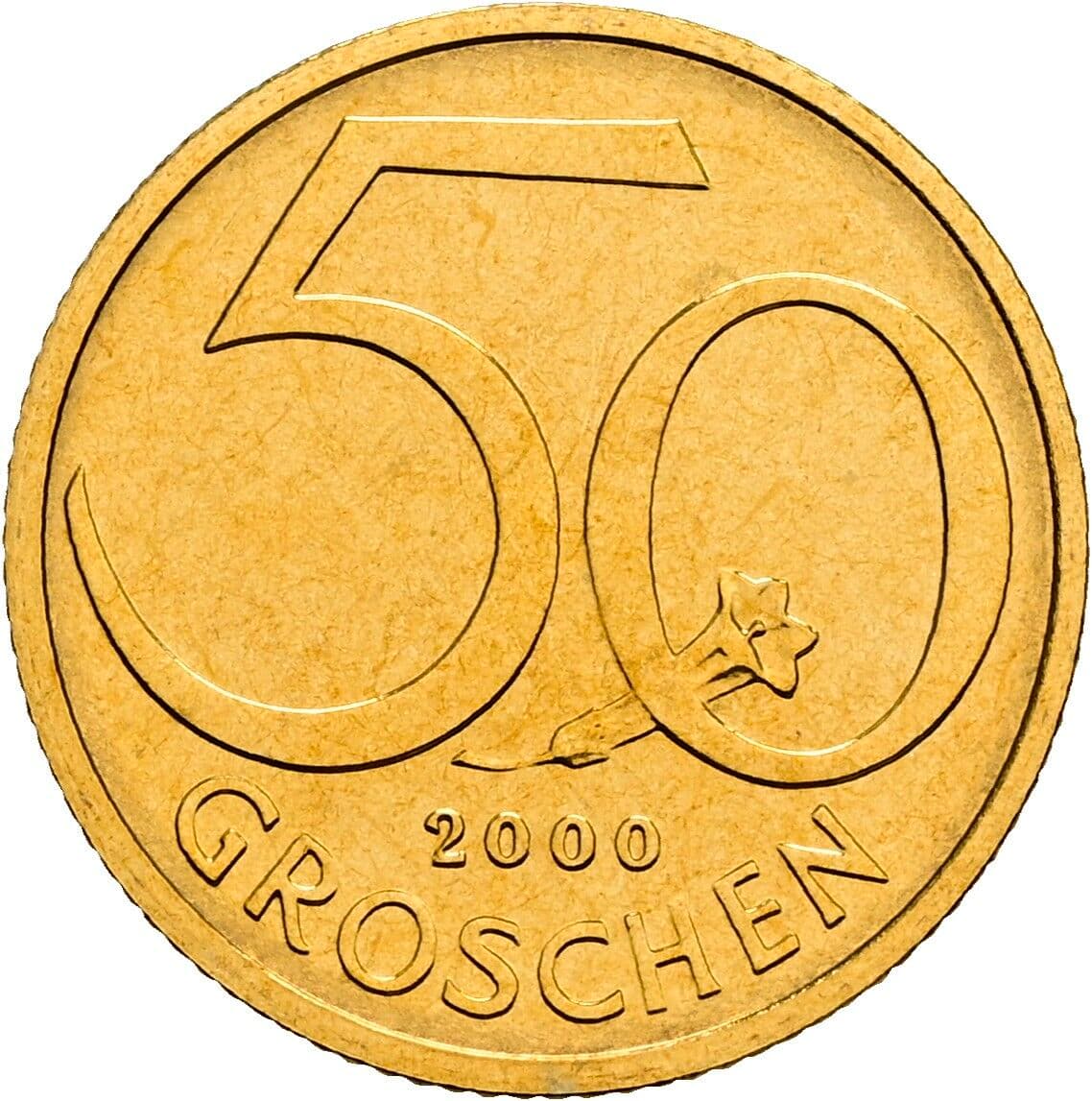 50 Groschen 2000 – Vorderseite