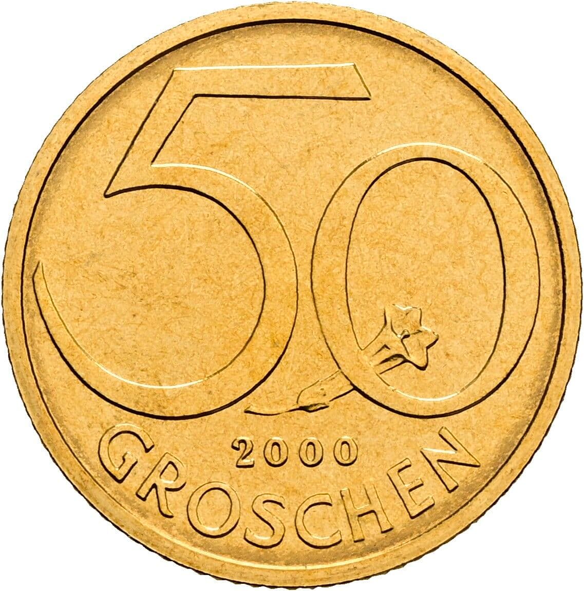 50 Groschen 2000 – Vorderseite