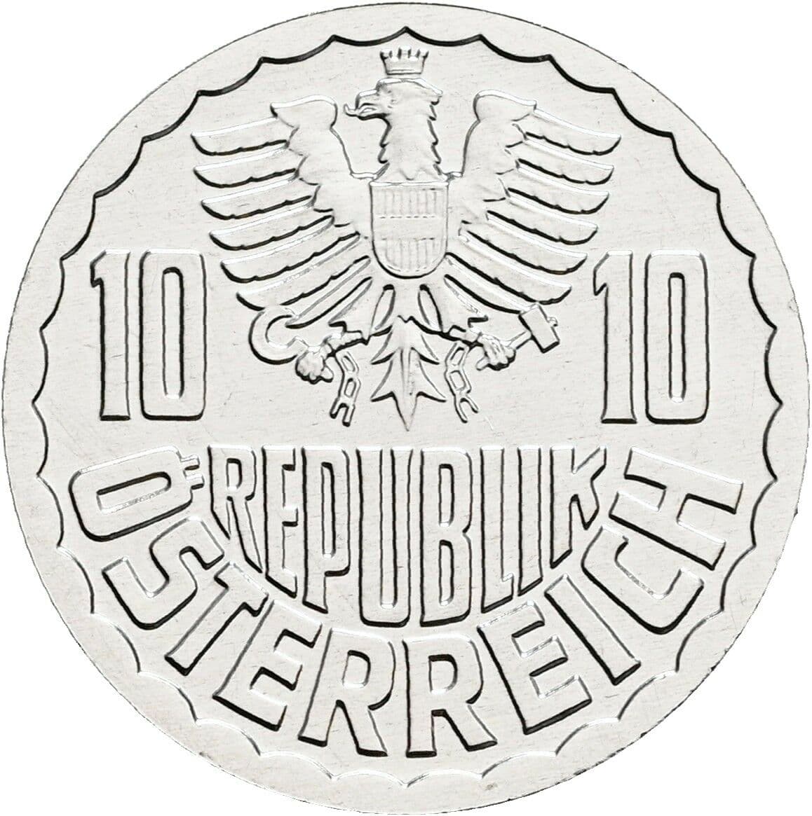 10 Groschen 2000 – Rückseite
