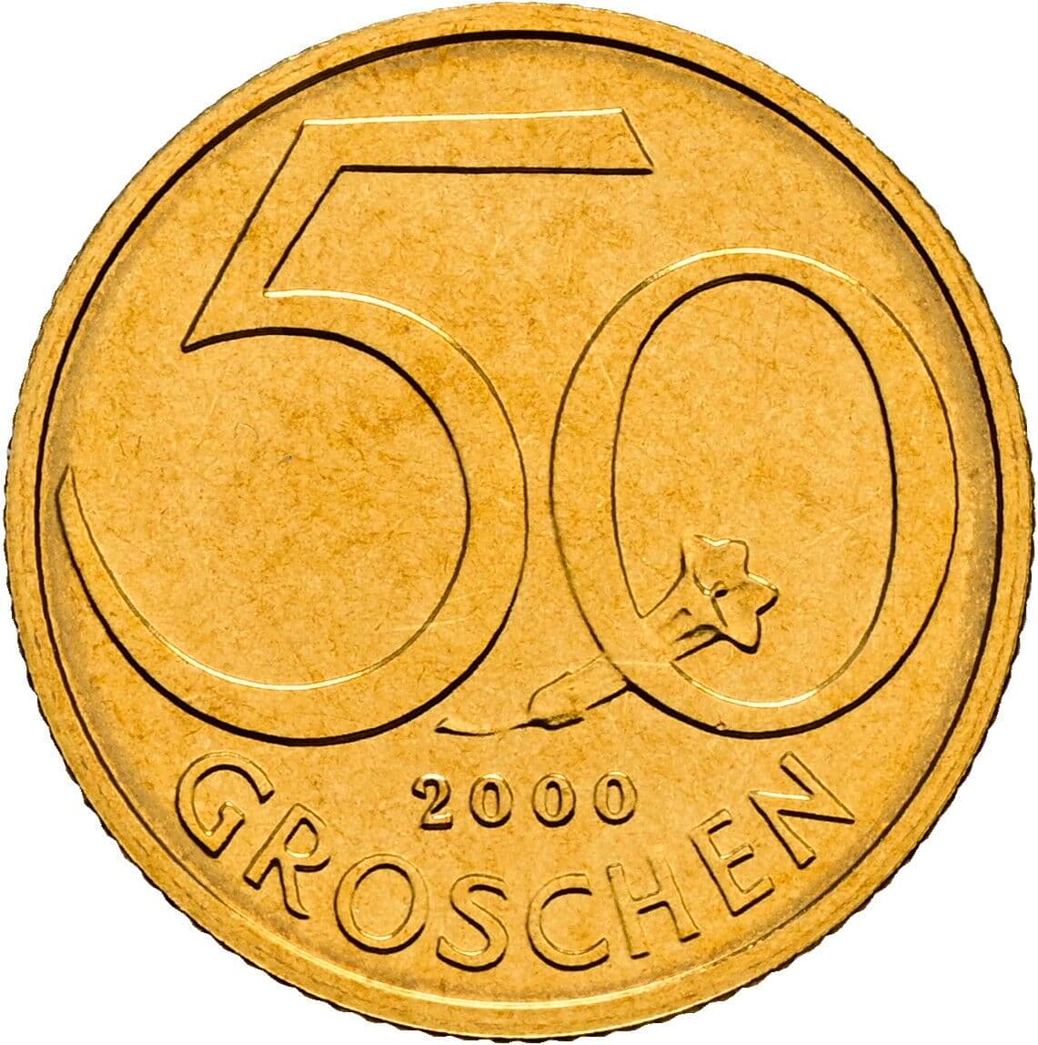 50 Groschen 2000 – Vorderseite