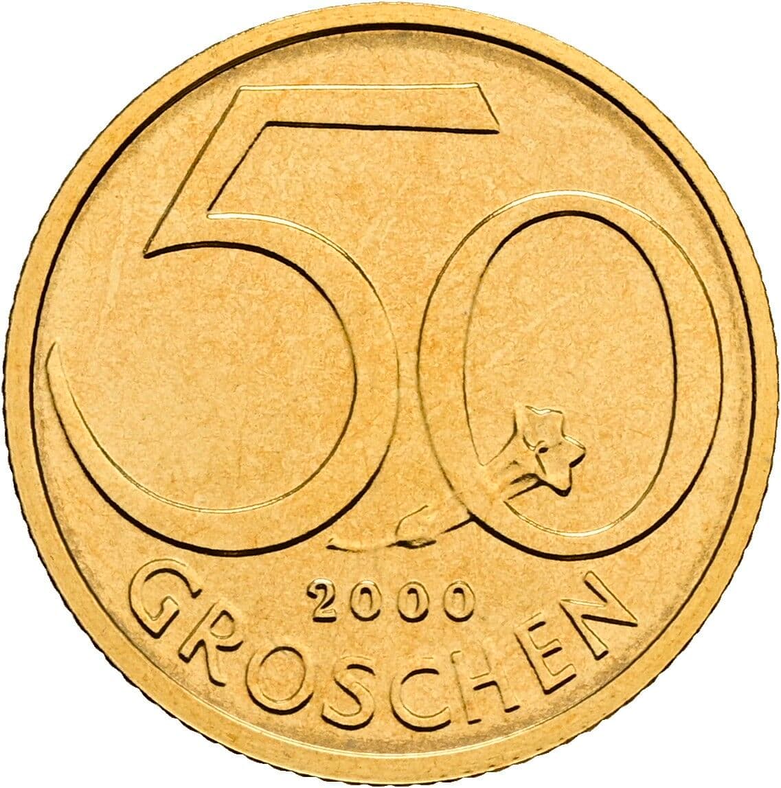 50 Groschen 2000 – Vorderseite