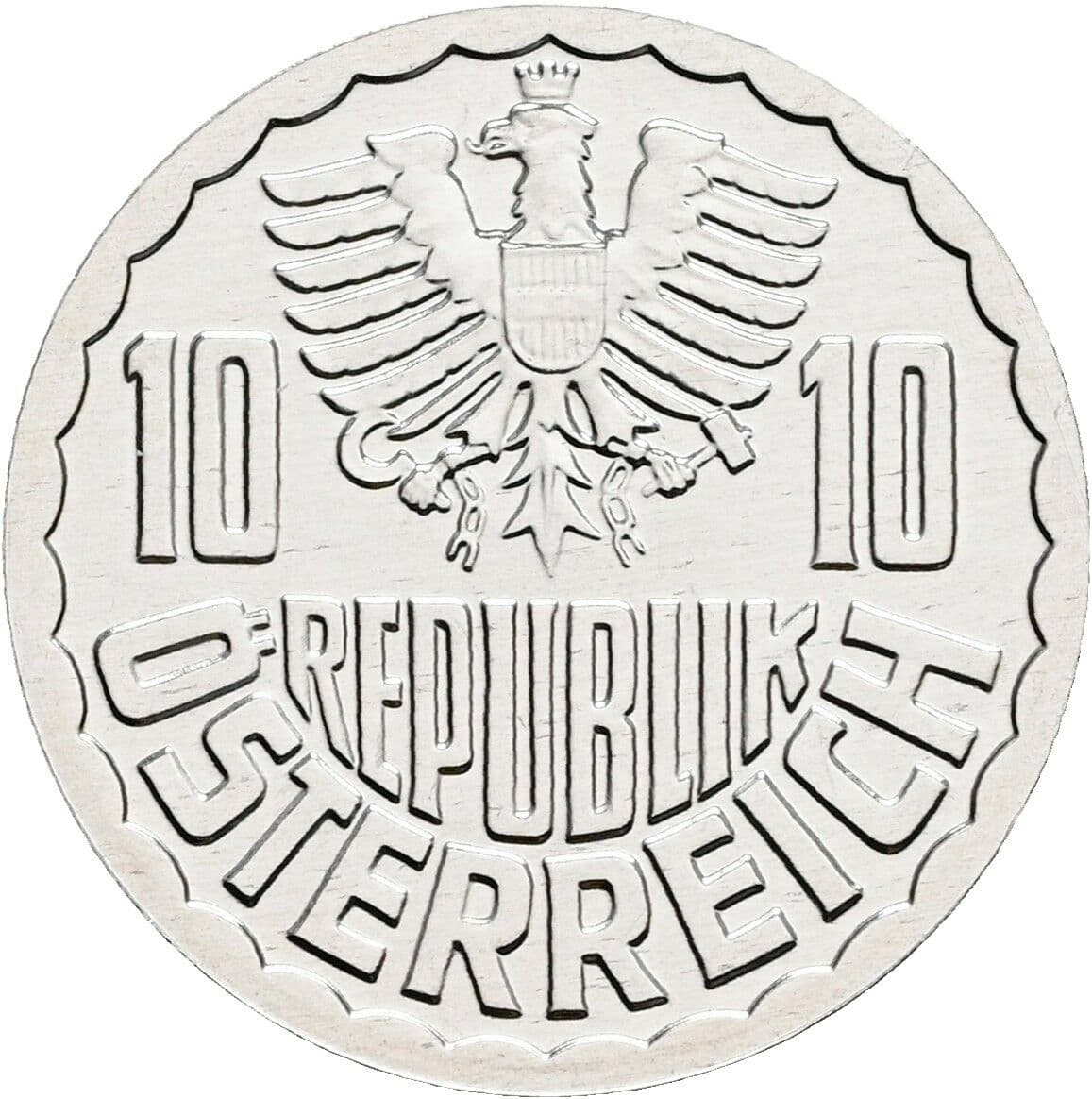 10 Groschen 2000 – Rückseite