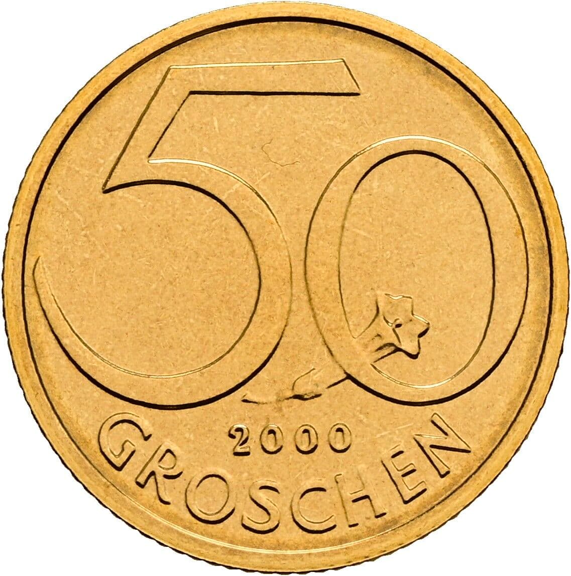50 Groschen 2000 – Vorderseite