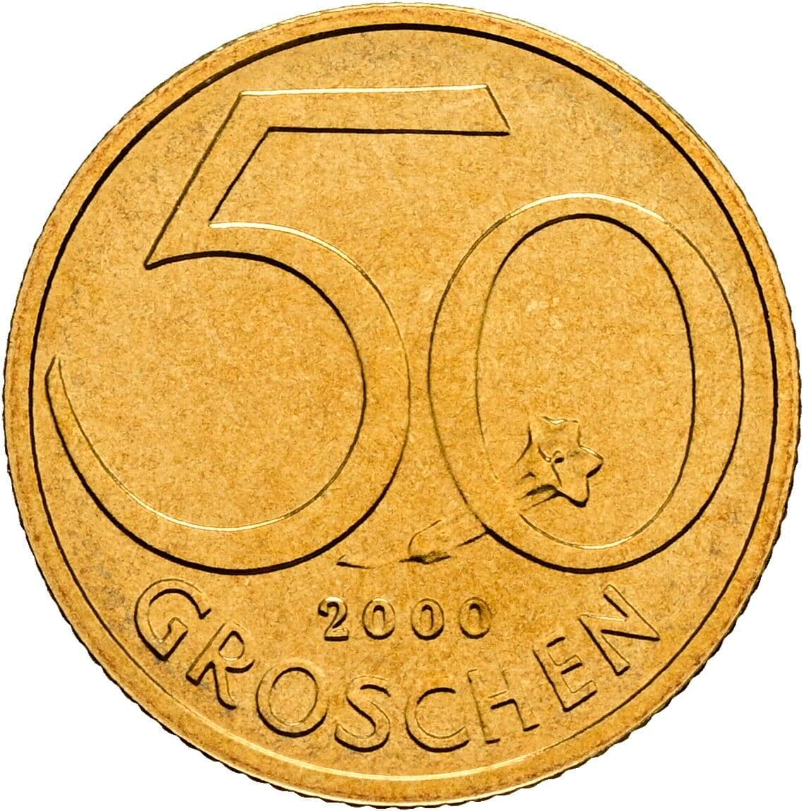 50 Groschen 2000 – Vorderseite