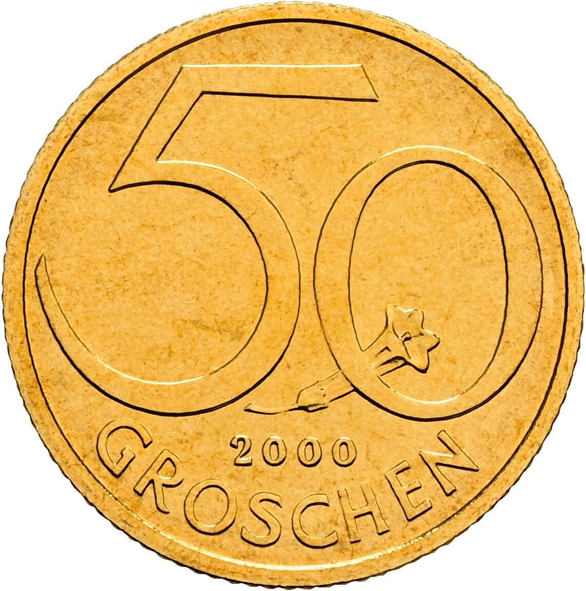 50 Groschen 2000 – Vorderseite