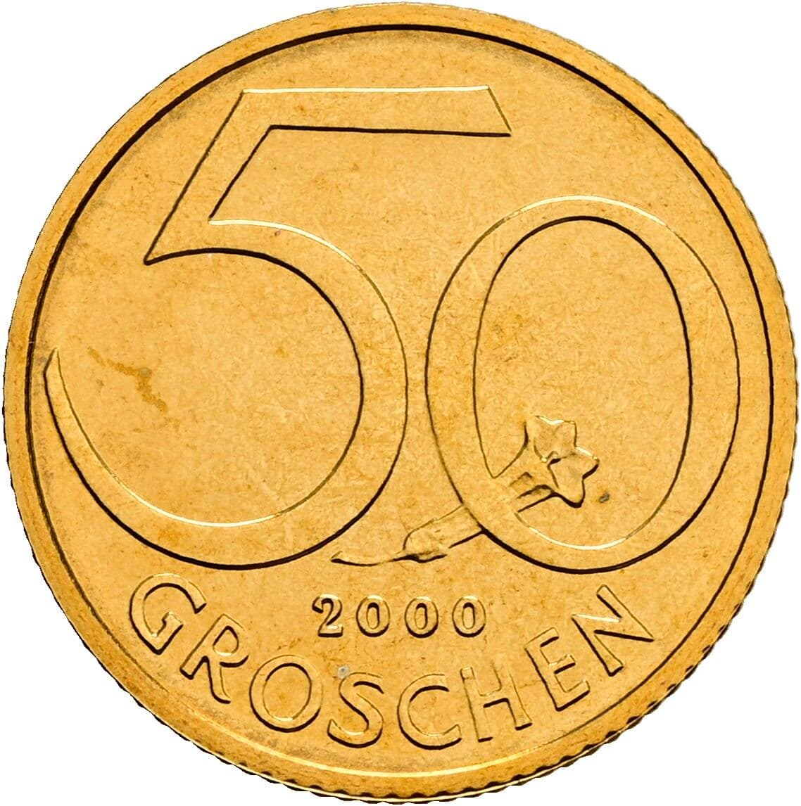 50 Groschen 2000 – Vorderseite