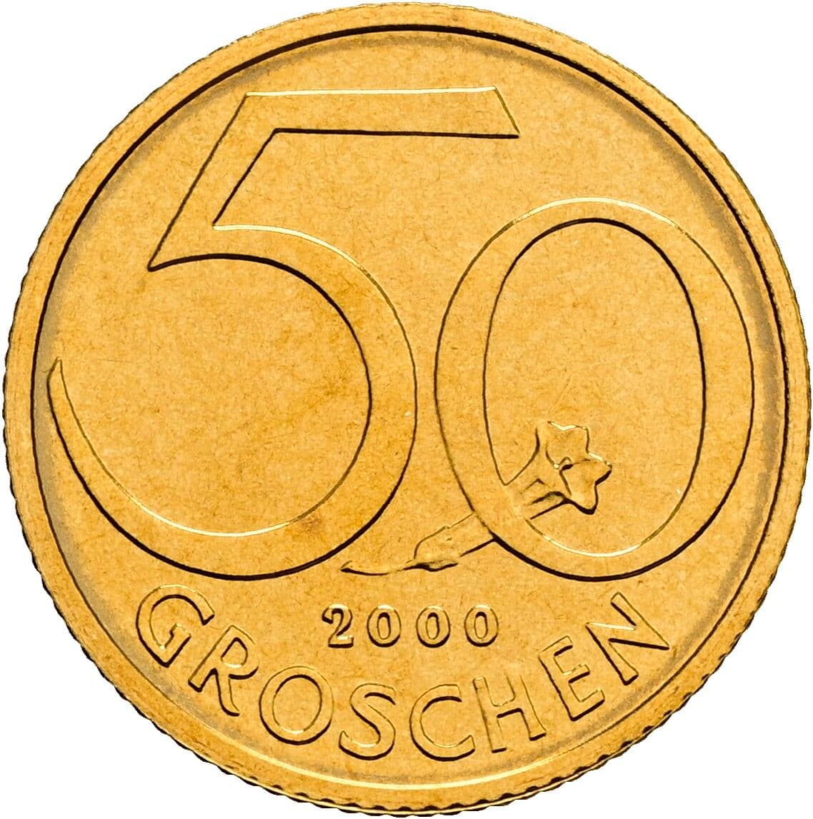 50 Groschen 2000 – Vorderseite
