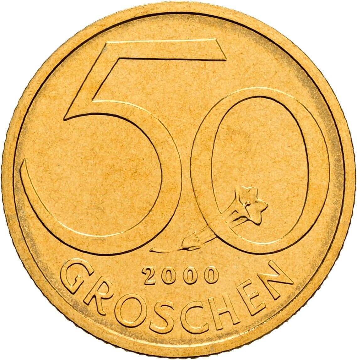 50 Groschen 2000 – Vorderseite