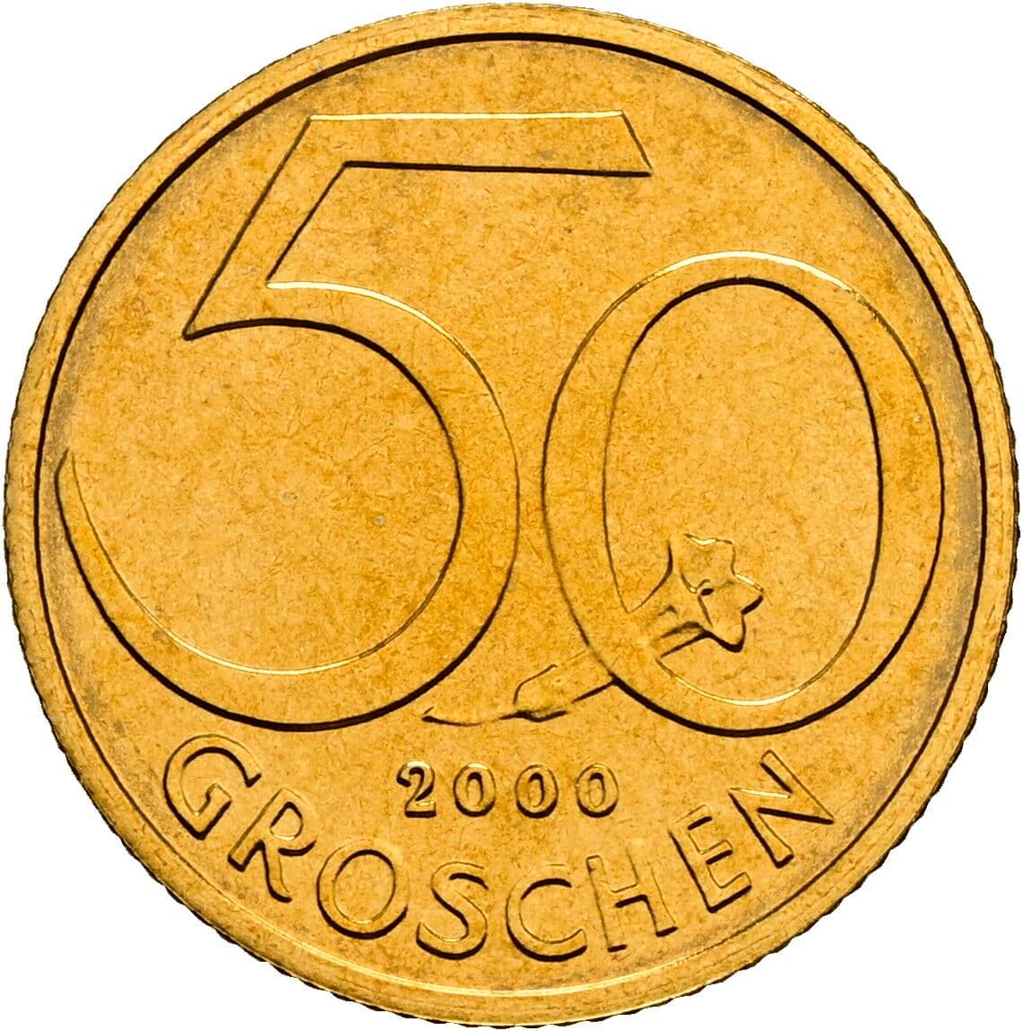 50 Groschen 2000 – Vorderseite
