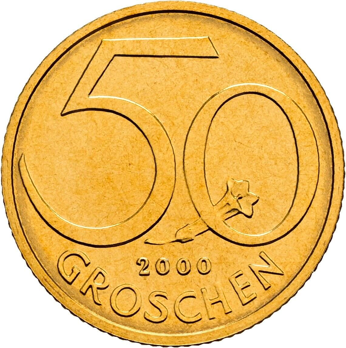 50 Groschen 2000 – Vorderseite