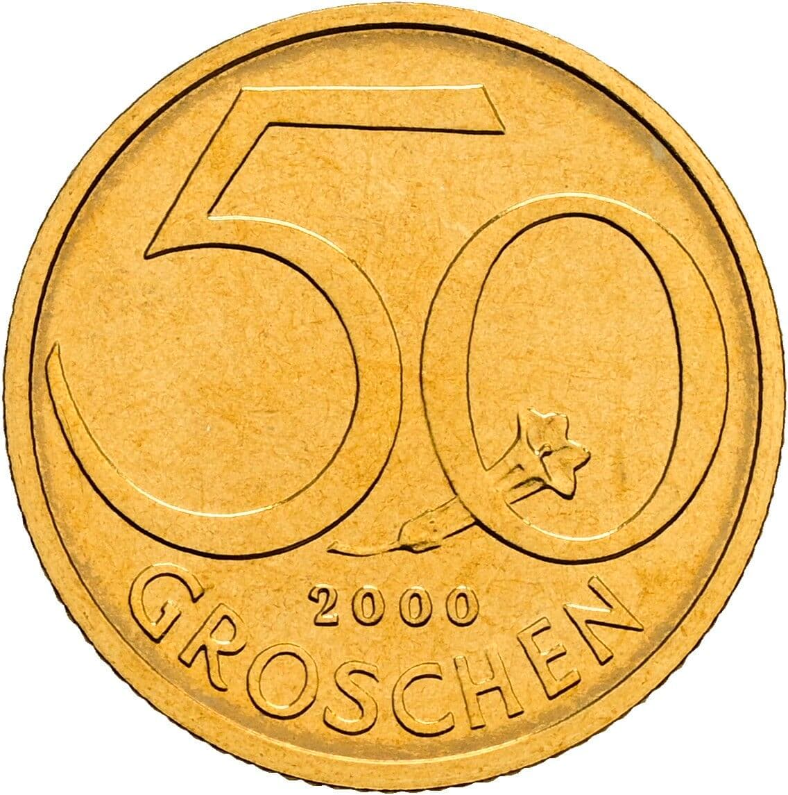 50 Groschen 2000 – Vorderseite