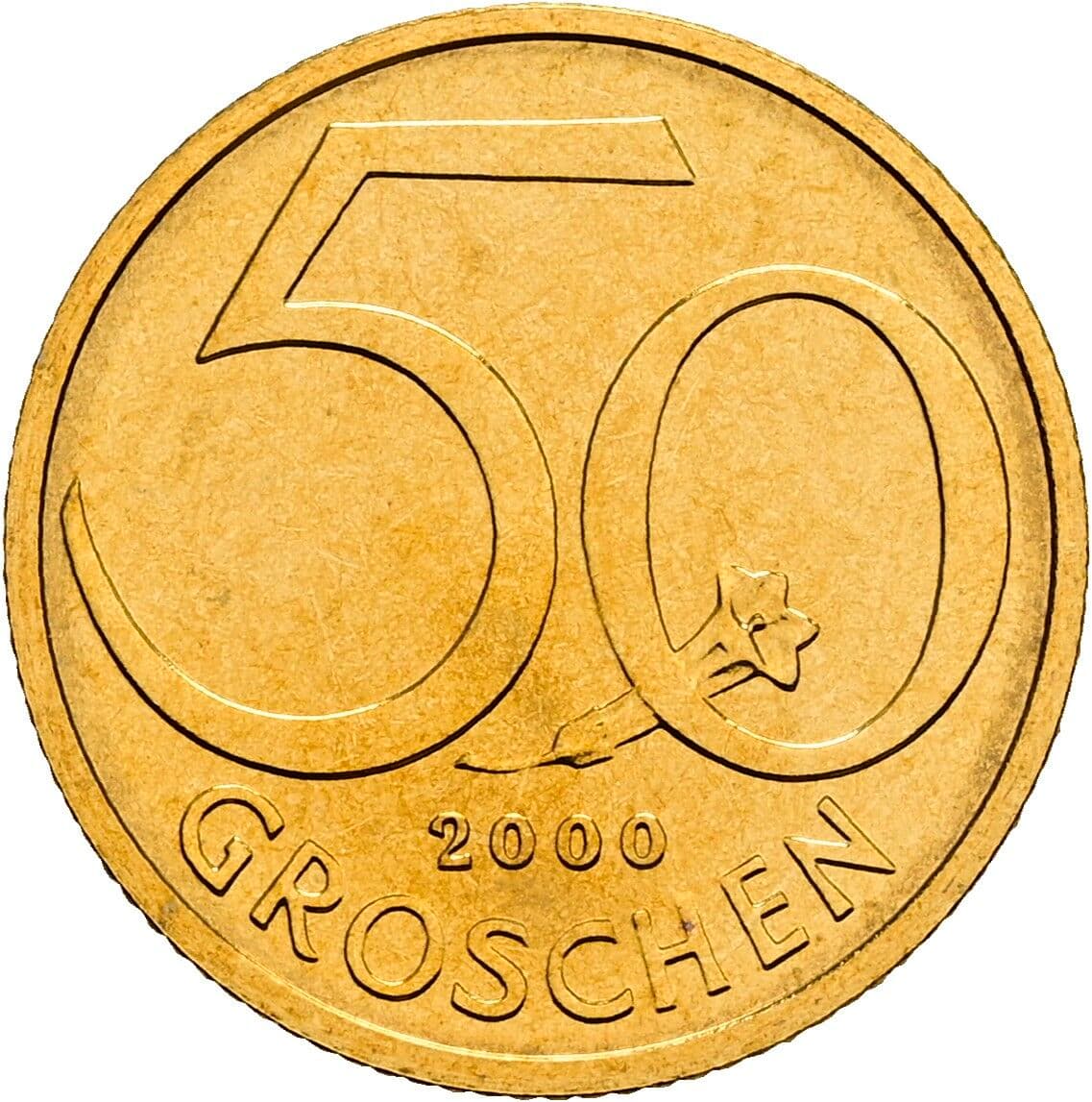 50 Groschen 2000 – Vorderseite
