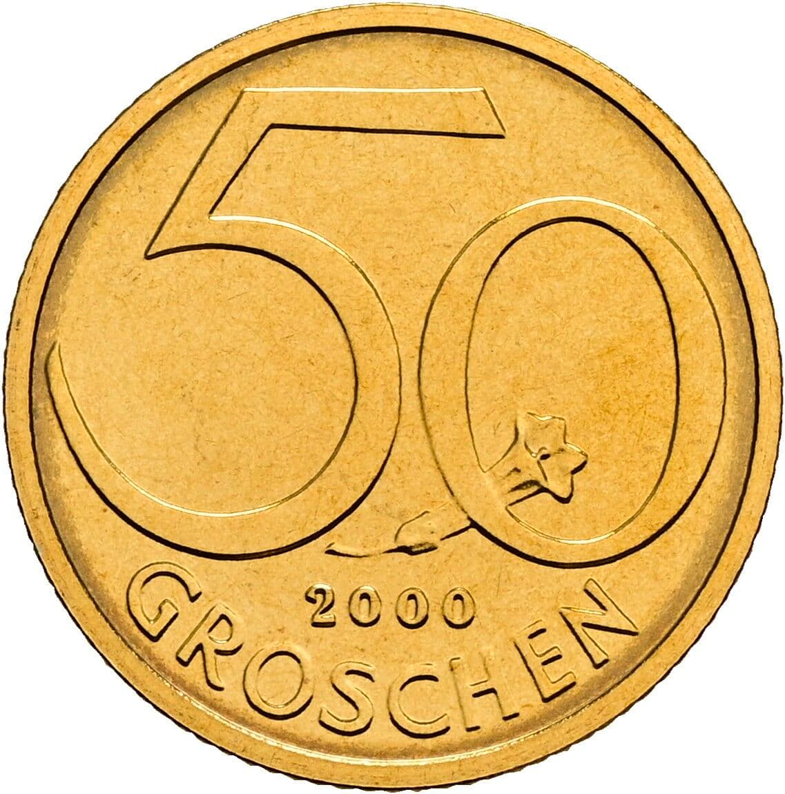 50 Groschen 2000 – Vorderseite