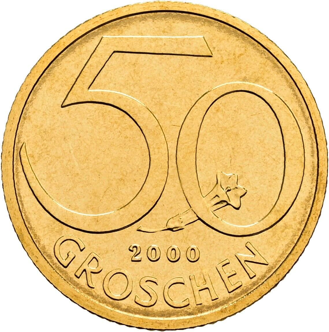 50 Groschen 2000 – Vorderseite