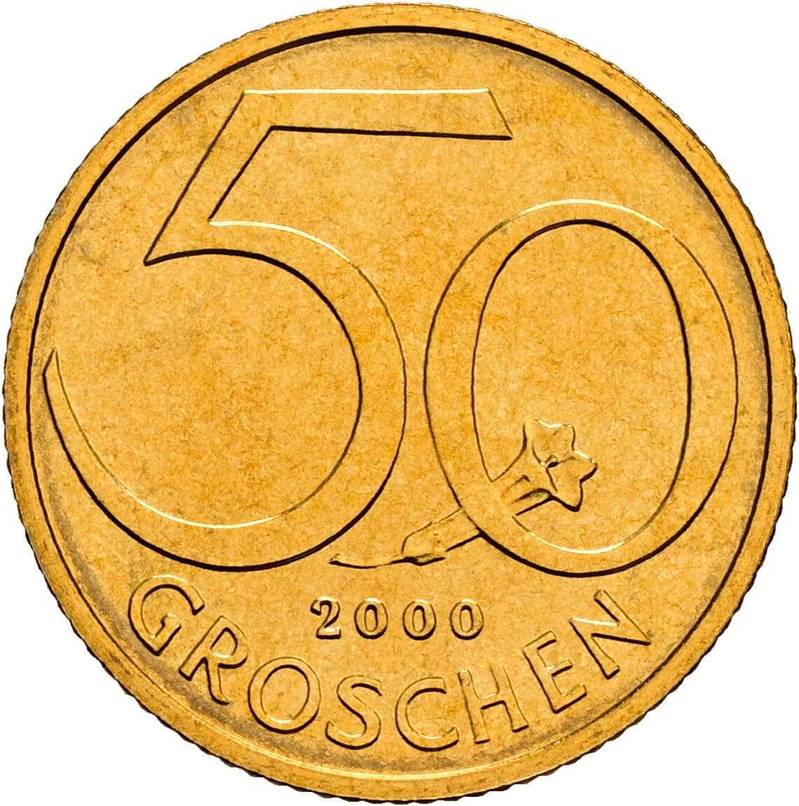 50 Groschen 2000 – Vorderseite