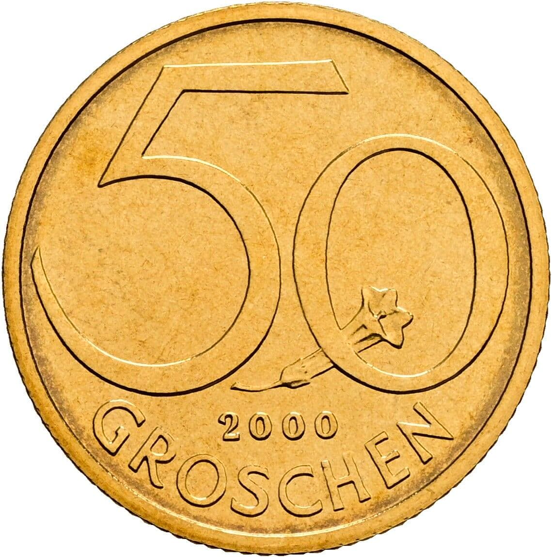 50 Groschen 2000 – Vorderseite