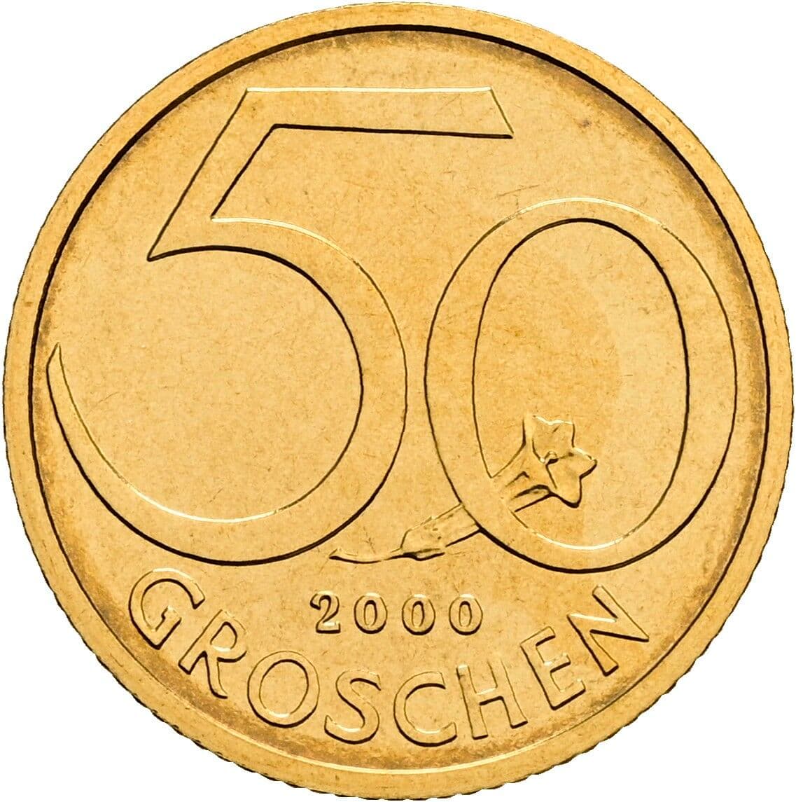 50 Groschen 2000 – Vorderseite