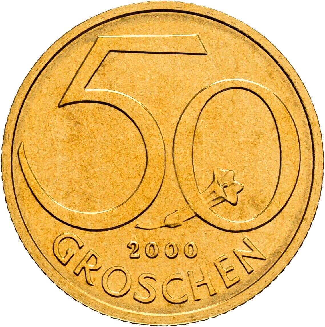 50 Groschen 2000 – Vorderseite