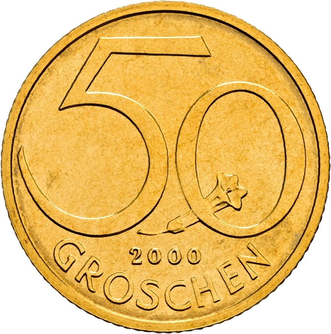 50 Groschen 2000 – Vorderseite