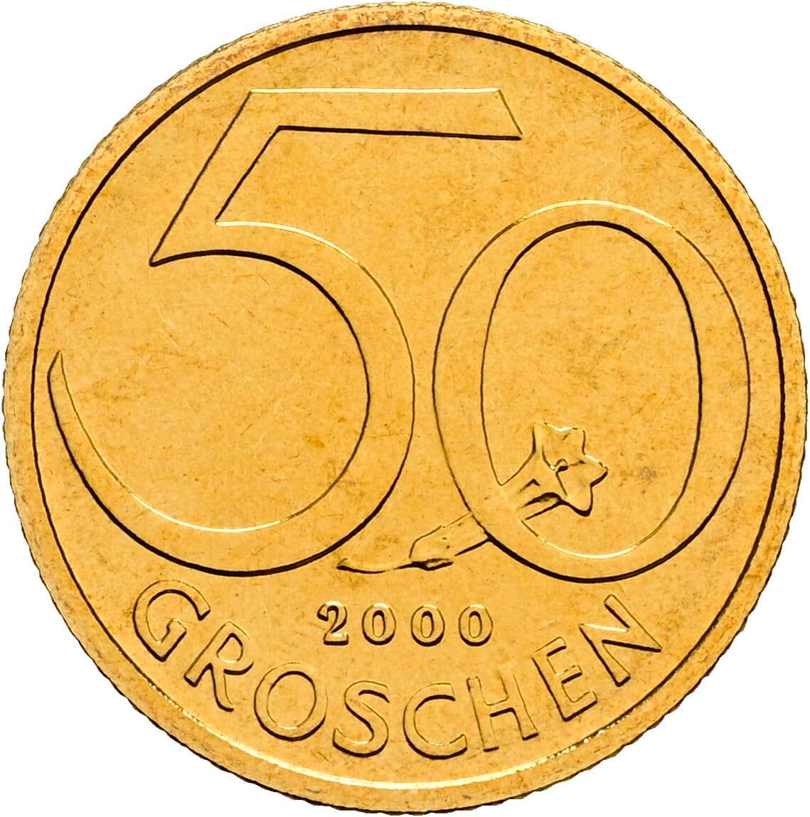 50 Groschen 2000 – Vorderseite