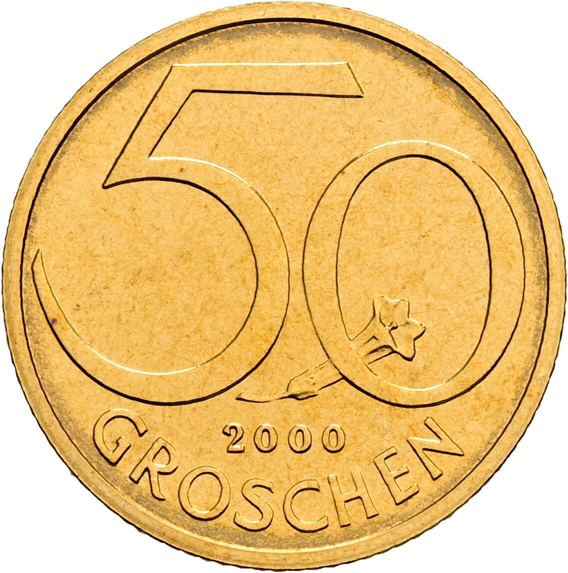 50 Groschen 2000 – Vorderseite