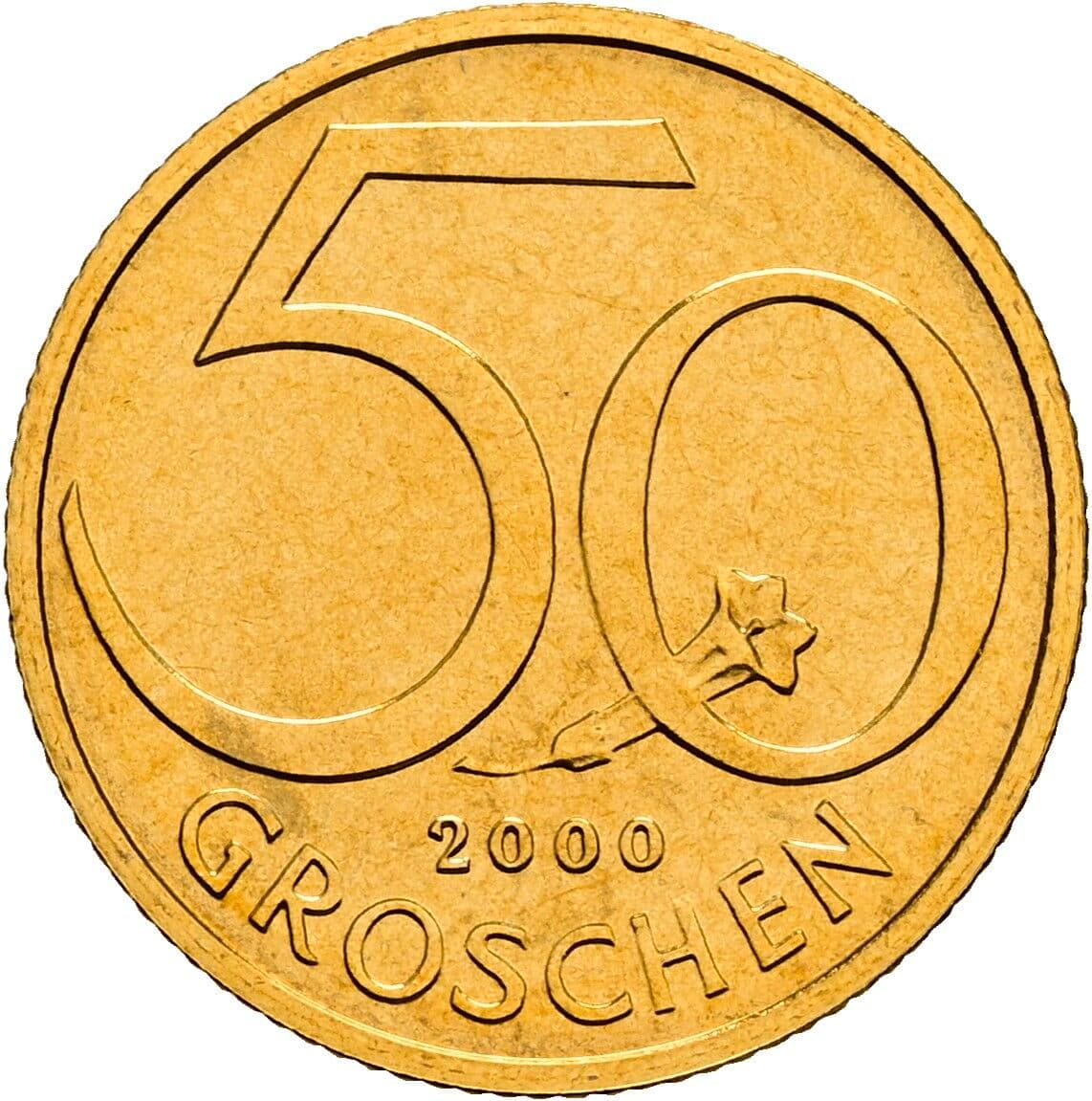 50 Groschen 2000 – Vorderseite