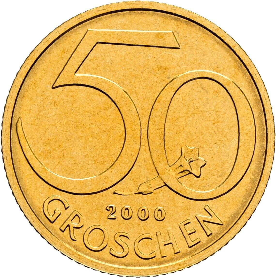 50 Groschen 2000 – Vorderseite