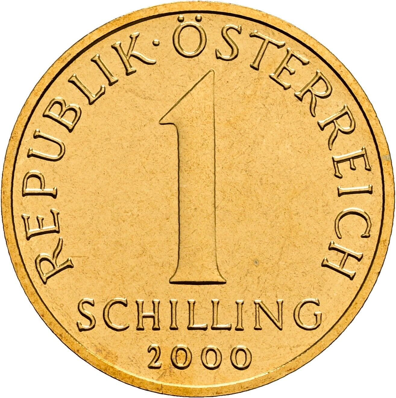 1 Schilling 2000 – Vorderseite