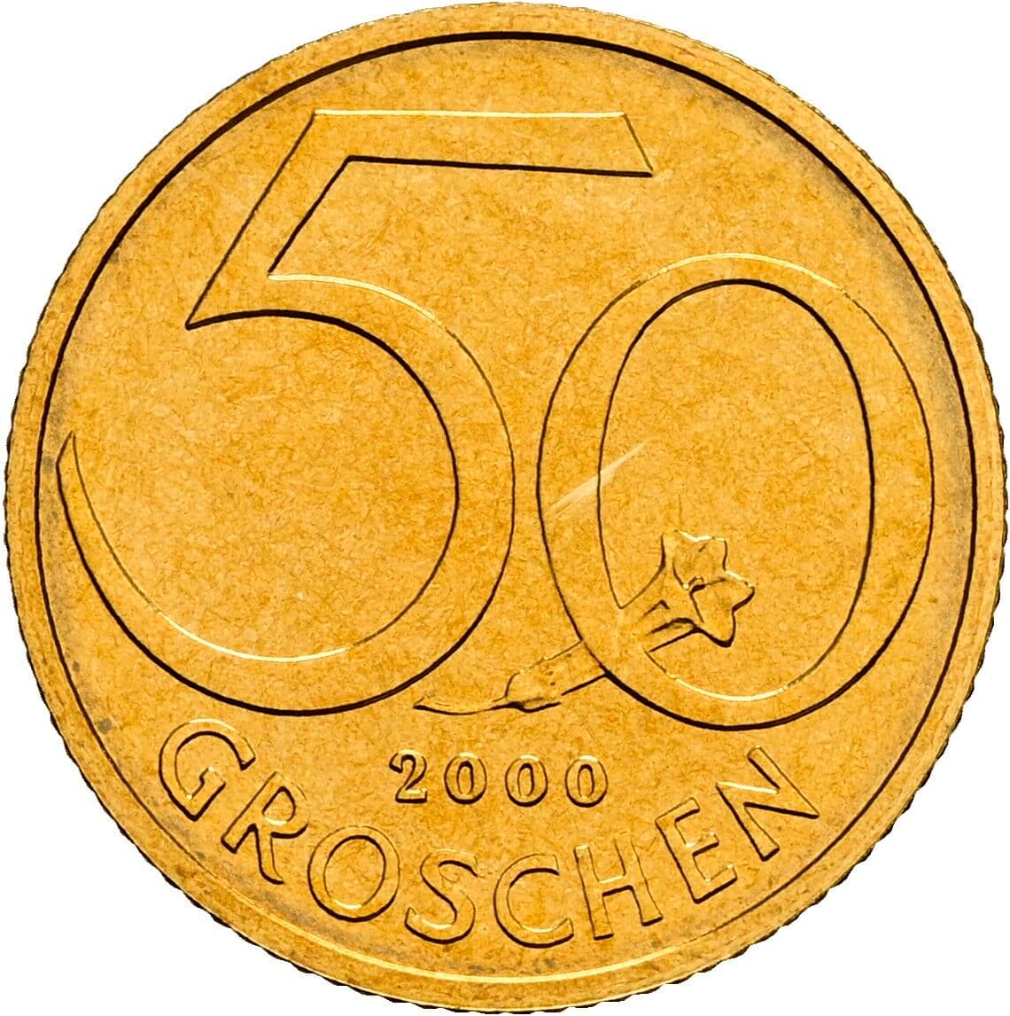50 Groschen 2000 – Vorderseite