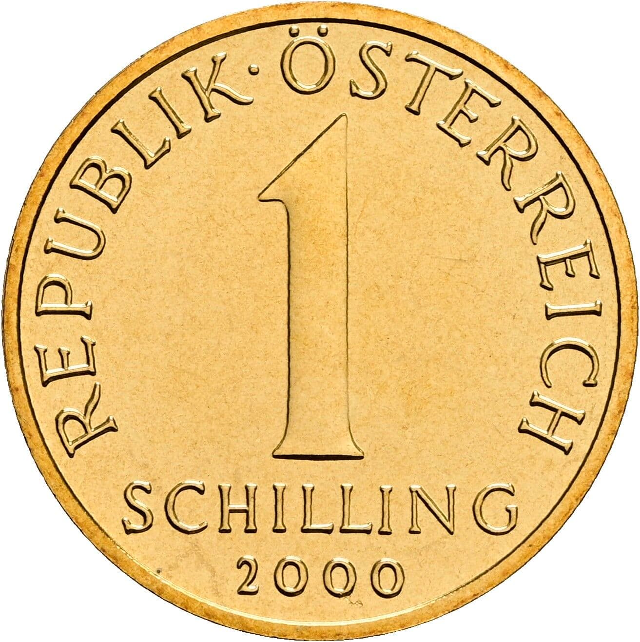 1 Schilling 2000 – Vorderseite